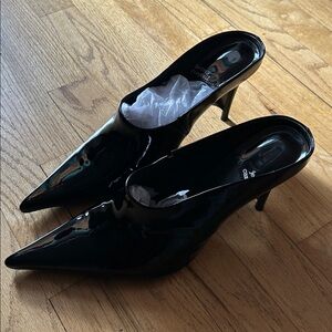Jeffrey Campbell Black Patent Mule